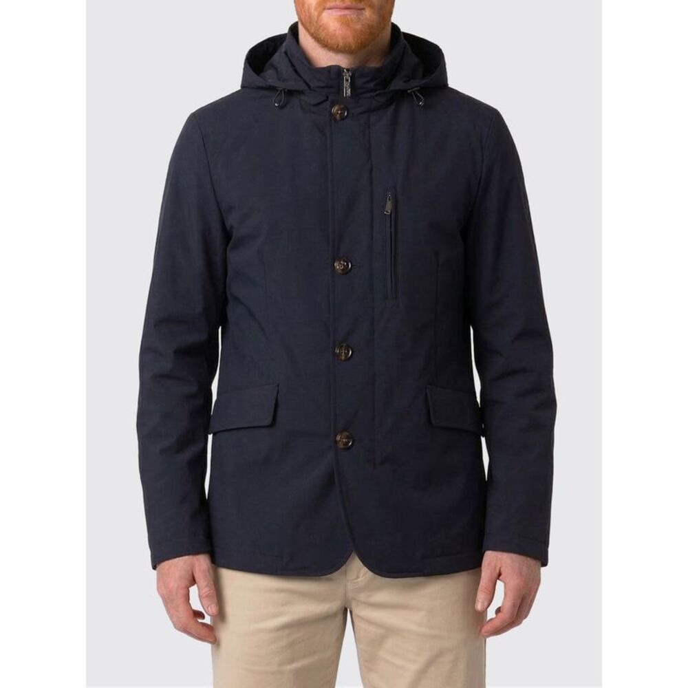 Moorer Coat Men Blue